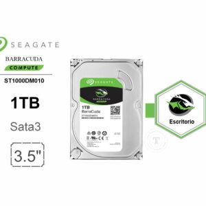 Disco Duro Seagate Barracuda 1TB | 7200 RPM | 3.5" | 64MB