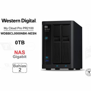 Almacenamiento NAS Western Digital 0TB | My Cloud Pro PR2100 | 2 Bahias