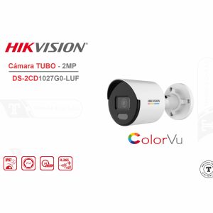 Cámara Hikvision Tubo ColorVU IP 2MP 2.8mm IP67