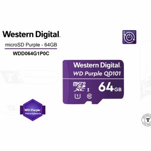 Tarjeta de memoria microSD Western Digital WDD064G1P0C | 64GB | Púrpura